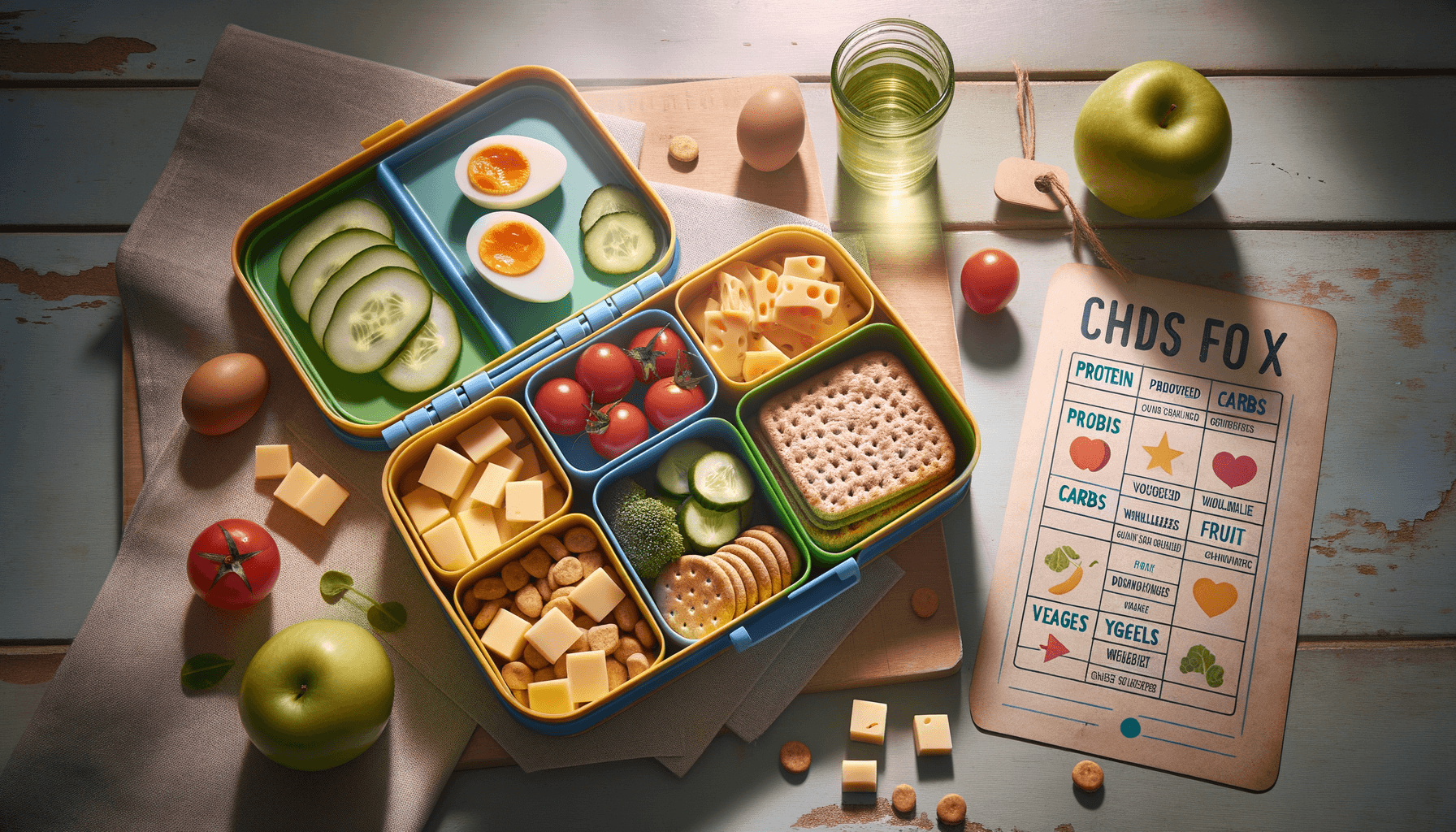 Healthy Lunchbox Cheat Sheet: Print & Stick on Your Fridge